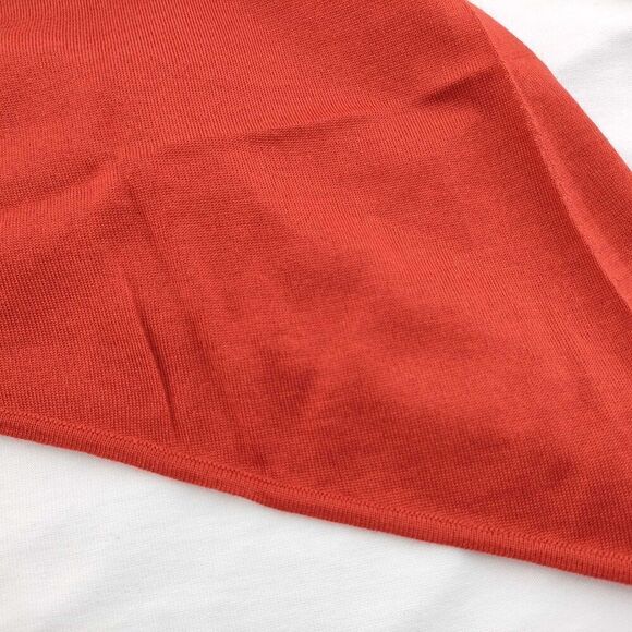 Hermès Paris Cashmere Silk Asymmetrical Sweater - Rust Orange - Size S - Picture 7 of 9